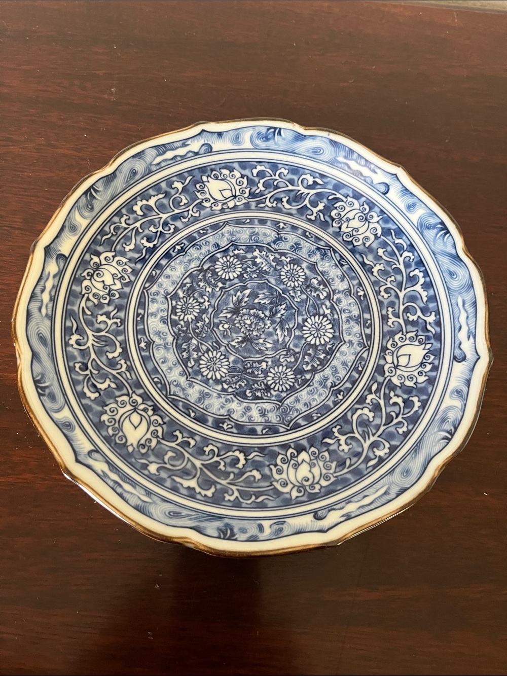 Blue and White Decorative Porcelain  Plate